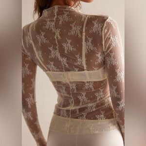 Free People Lady Luxe Layering Top NWT - Evening Crème - XS